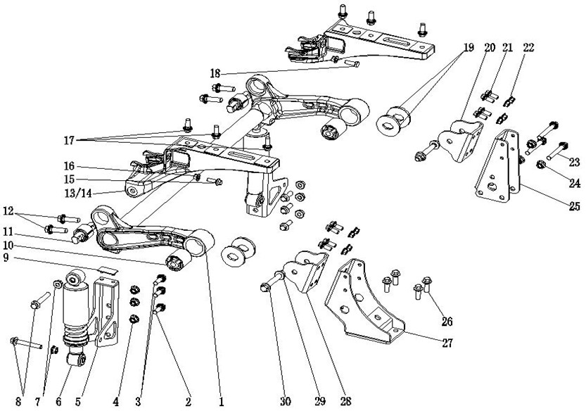 1430274 Cab front mounting – Meppon Truck